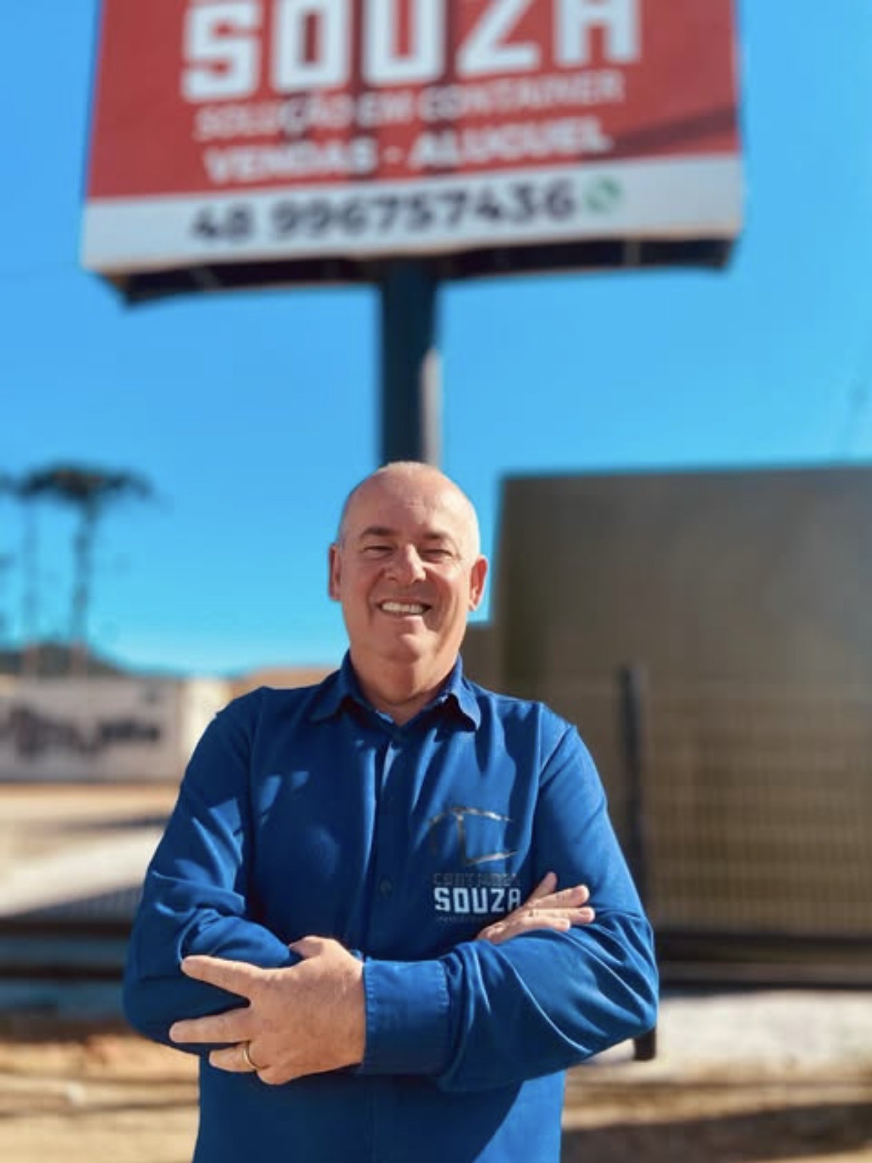 Gilmar Souza, fundador e proprietário da Container Souza, em Biguaçu/SC